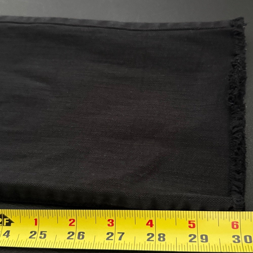 Carve Designs Jeans Womens 8 Black Organic Cotton Stretch Raw Hem Straight Leg - Picture 6 of 10